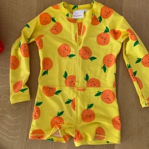 Hanna Andersson swimsuit long sleeve one piece 4T